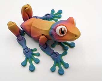 Articulated Tree Frog Fidget Toy Unique 3D Printed Gift