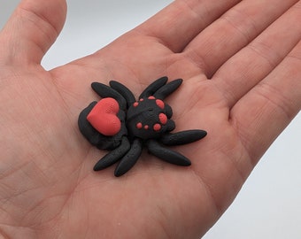 Valentine's TINY ARTICULATING SPIDER Fidget Toy Desk Stress Toy Valentine 3D Printed Articulated Tiny Toy Unique Romantic Gift Stress Relief