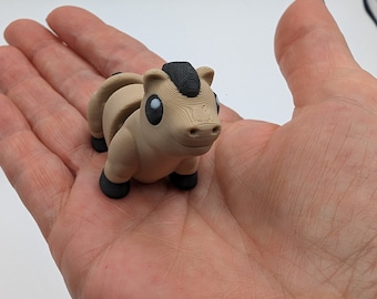 3D Printed Tiny Horse Fidget Toy: Articulated Sensory Stress Relief