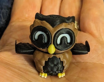 Adorable Articulated Tiny Owl Fidget Toy