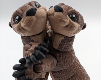 Mischievous Articulated River Otter Toy