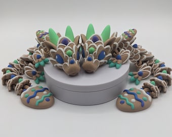 Beautiful Easter Egg Cookie Dragon