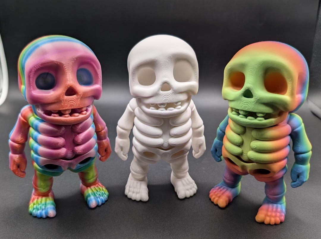 Spooky Large Flexi Skeleton Etsy