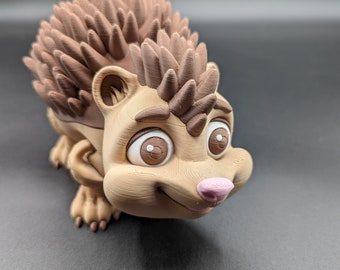 3D Printed Hedgehog Desk Decor: Adorable PLA Filament Figurine