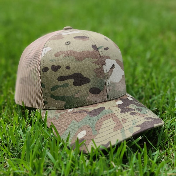 OCP Trucker Hat. Upgrade your fit. Name tape and front-rank velcro options are available. Perfect summer hat.Multicam print Hat