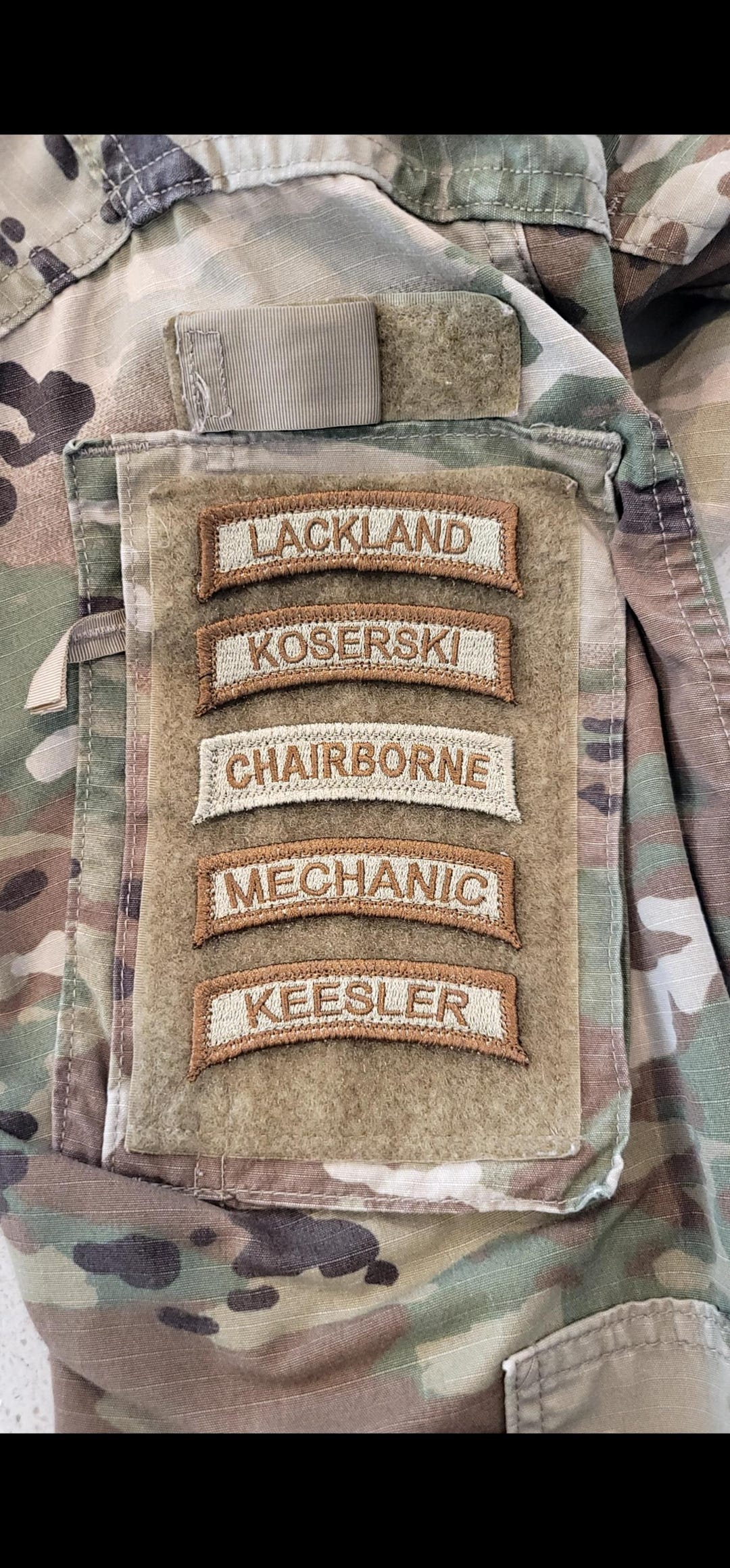 CTSFO Embroidery Patches 4x10 And 2x5 Hook In Back Silver - Foto 10