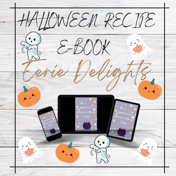 Spooky Halloween Recipe eBook, Trick or Treat Cookbook, Scary Food Ideas, Festive Recipe Collection