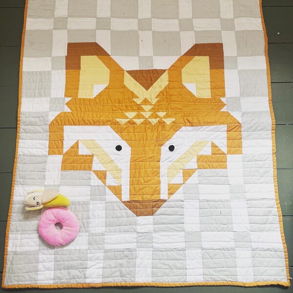 Fox Baby Quilt Etsy UK