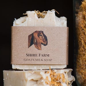 Cold process organic calendula goats milk soap baby shampoo bar