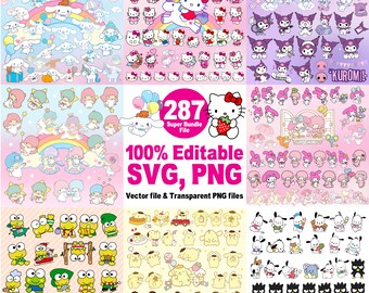 Kawaii S-nrio png, Kawaii S-nrio Svg, Cute S-nrio, Kawaii C-namonroll Clipart, Kawaii K-romi Png, Kitty Clipart, Clipart Png, Clipart Svg