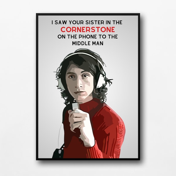 Cornerstone Poster | Arctic Monkeys Band Poster | Lyrics Print | Alex Turner Print | Music Gift | Wall Art | Indie | A4 | A3