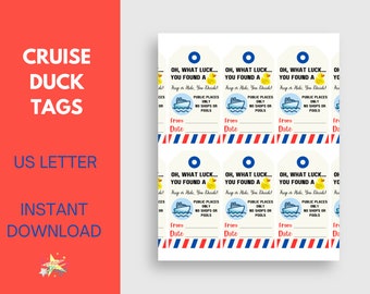 Cruise Duck Tags | Cruising Duck Tags | Cruising Ducks | Duck Tags | Cruise Tags