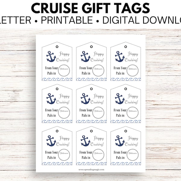 Cruise Gift Tags | Fish Extender Tags
