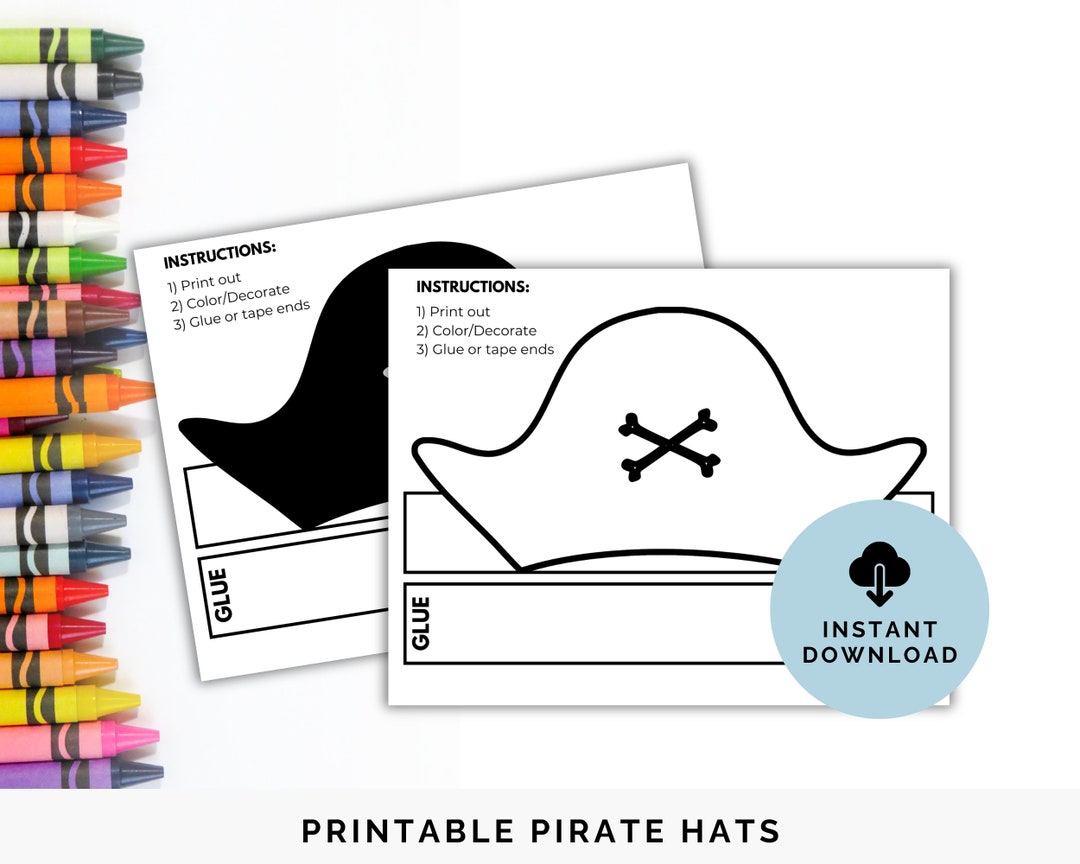 Printable Pirate Hats