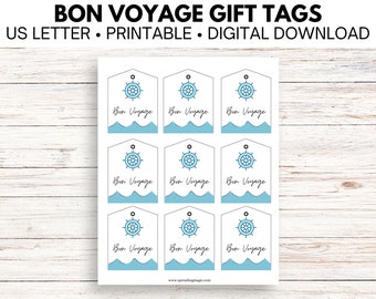 Etiquetas de viaje de bienvenida / Etiquetas de crucero / Etiquetas de extensión de pescado / Etiquetas de regalo de crucero