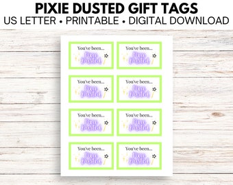 Etiquetas de regalo con polvo de Pixie / Etiquetas de polvo de Pixie