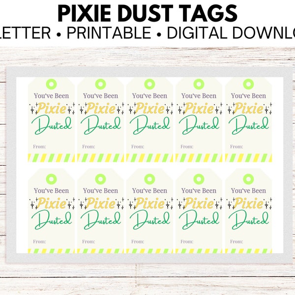 Pixie Dust Tags | Pixie Dust Labels | Pixie Dust Cards