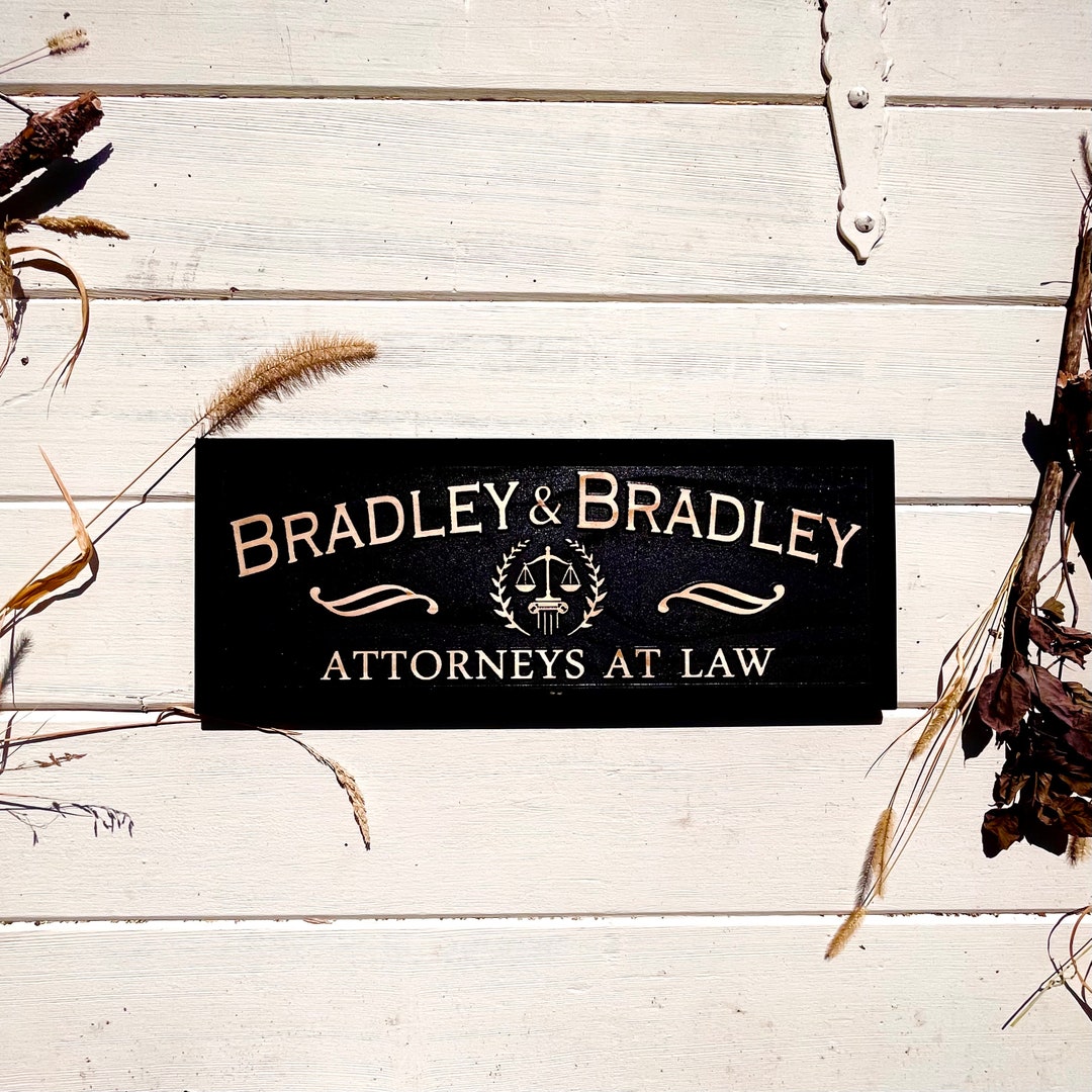 Lawyer Sign Custom Lawyer Gift for Attorney Office Sign Law Office Personalized Gift for Judge ...