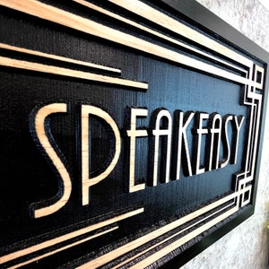 Personalized Speakeasy Sign Speak Easy Lounge Sign Retro Hideout Sign Custom Man Cave Sign Bar Decor Fathers Day Gift for Him Gift for Son