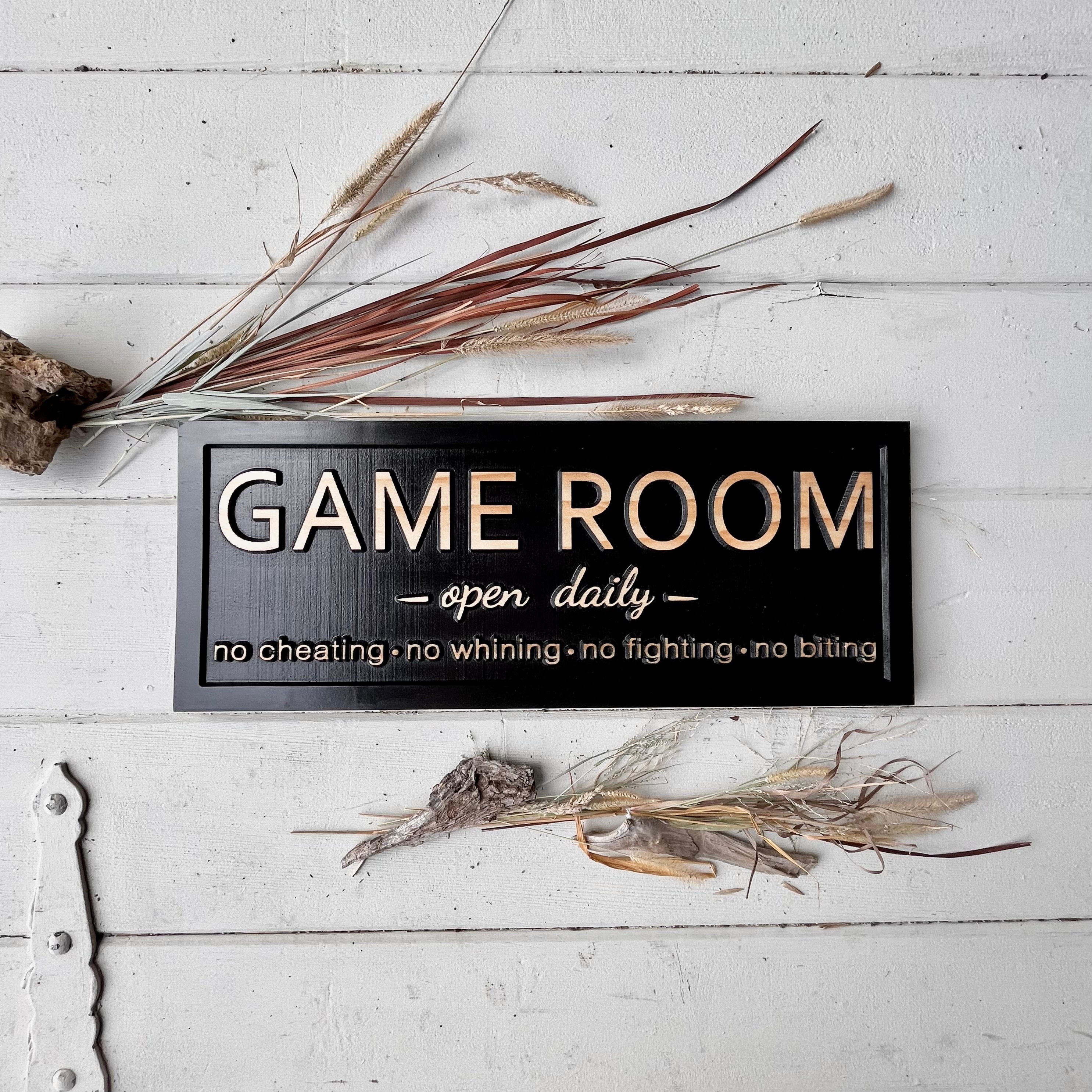 Game Room Sign Custom Game Room Decor Family Game Night Sign Arcade ...