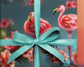 Pink Flamingo Gift Wrapping Paper