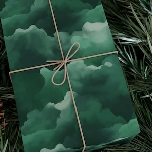 dark green wrapping paper, green Christmas wrapping paper, sating green  wrapping paper, matte green wrapping paper, deep green christmas
