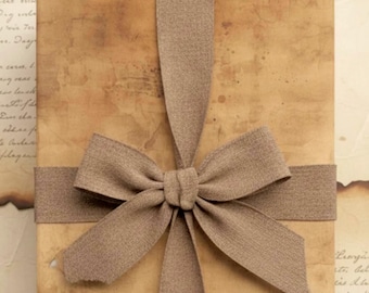 Aged Parchment Wrapping Paper: Rustic Vintage Gift Wrap, Distressed Earthy Brown Paper Roll