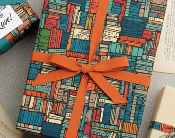 Papel de regalo para amantes de los libros: Papel de regalo literario para lectores