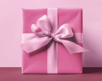 Papier cadeau rose vif : papier cadeau chic et féminin