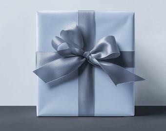 Solid Color Cerulean Blue Gift Wrap Elegant Light Blue Wrapping Paper Gray Blue Gift Wrap Solid Blue Paper Spring Neutral Gift Wrap Easter