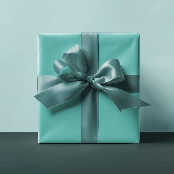 Solid Color Turquoise Blue Gift Wrap Teal Blue Wrapping Paper Aqua Blue Gift Wrap Solid Blue Paper Ocean Neutral Gift Wrap Teal Blue Paper