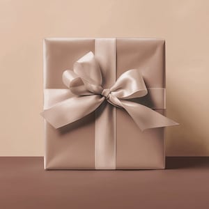 Cadeaupapier karamelbruin: inpakpapier in effen kleur, satijn of mat