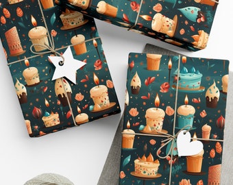 Cupcake Birthday Gift Wrap: Festive Celebration Paper