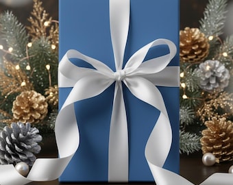Light Blue Gift Wrap: Solid Color Wrapping Paper