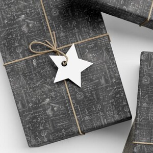Mathematical Chalkboard Wrapping Paper: Academic Gift Wrap image 5