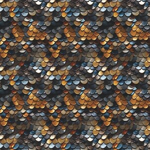 Metallic Dragon Scale Wrapping Paper: Luxury Fantasy Gift Wrap, Medieval image 8