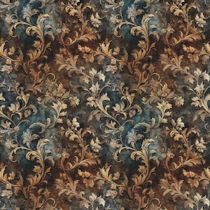 Rustic Paisley Damask Wrapping Paper: Elegant Autumn Gift Wrap image 7