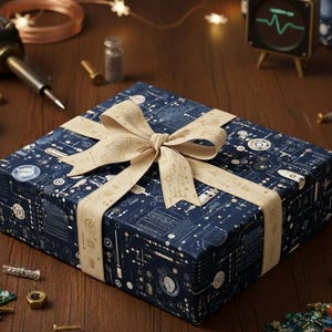 Computer Circuit Board Wrapping Paper, Tech Gift Wrap