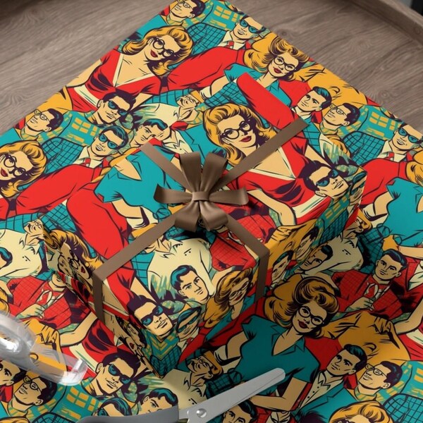 Comic Wrapping Paper Etsy
