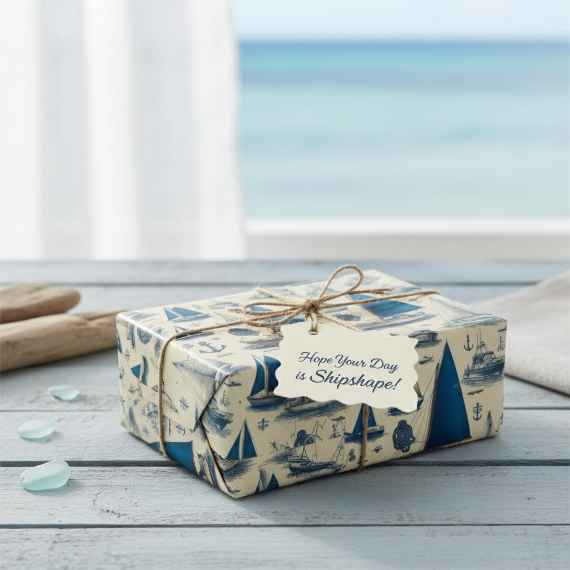 Ysmile Sacchetto Regalo Extra Large Blu Con Carta E Biglietti, 42cm, Per Uomo - 5