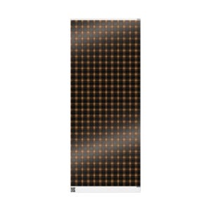 Papel de regalo rústico a cuadros marrones: Papel de regalo negro con estampado de bosque acogedor, regalo masculino imagen 9