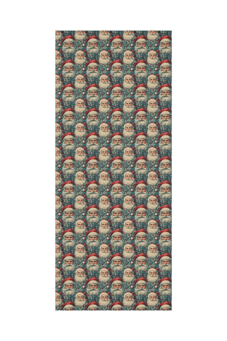 Vintage-Weihnachtsmann-Geschenkpapier: Festliches Weihnachtsgeschenkpapier Bild 8