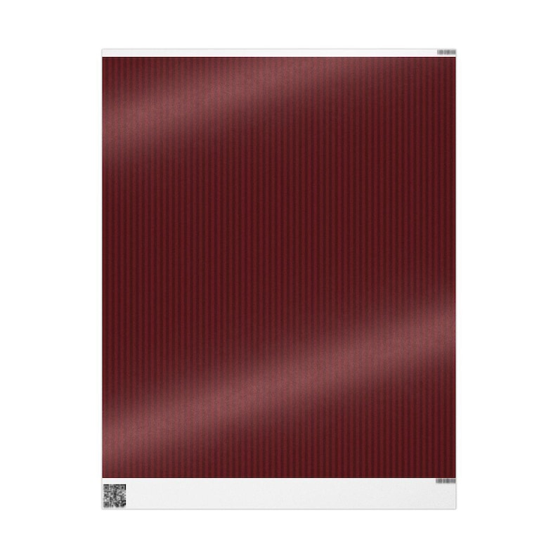 Strippy Rapping Paper Burgundy Striped Wrapping Paper: Classic Elegant Holiday Gift Wrap for ...