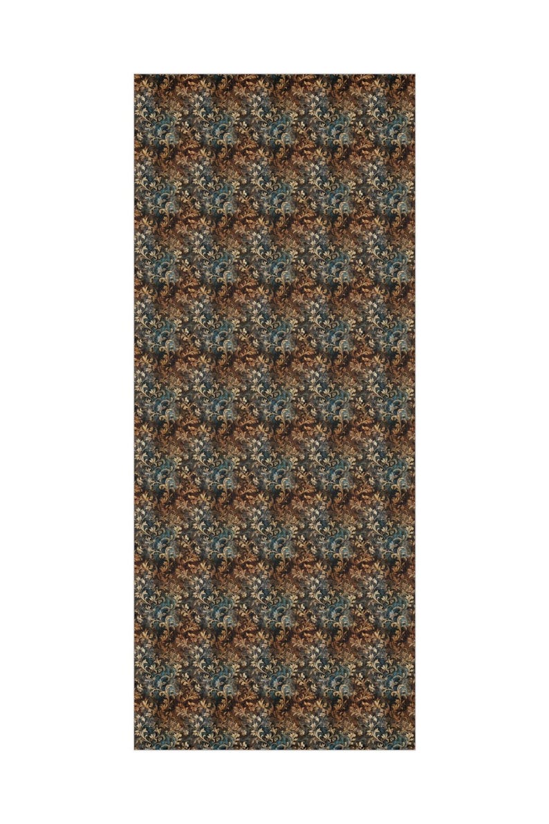 Rustic Paisley Damask Wrapping Paper: Elegant Autumn Gift Wrap image 8
