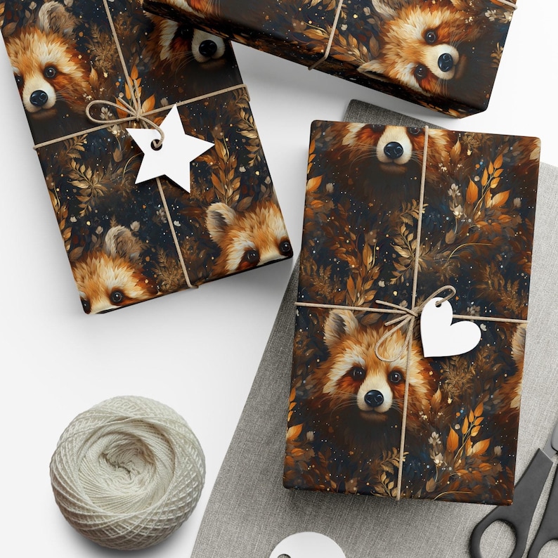 Fox Wrapping Paper: Autumn Wildlife Gift Wrap image 8
