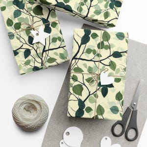 Ivy Wrapping Paper Leafy Green Gift Wrap Nature Inspired Paper Perfect for Birthday Anniversary Wedding Eco Friendly Present Botanical Paper