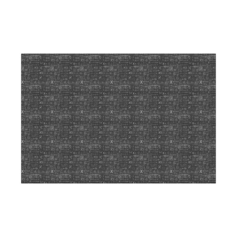 Math Chalkboard Wrapping Paper: Geeky Science Gift Wrap zdjęcie 7