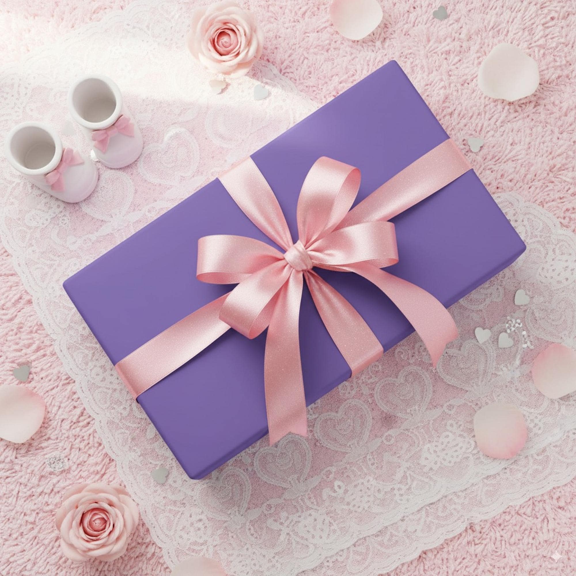 LeZakaa Rouleau De Papier Cadeau Violet – Papier De Couleur