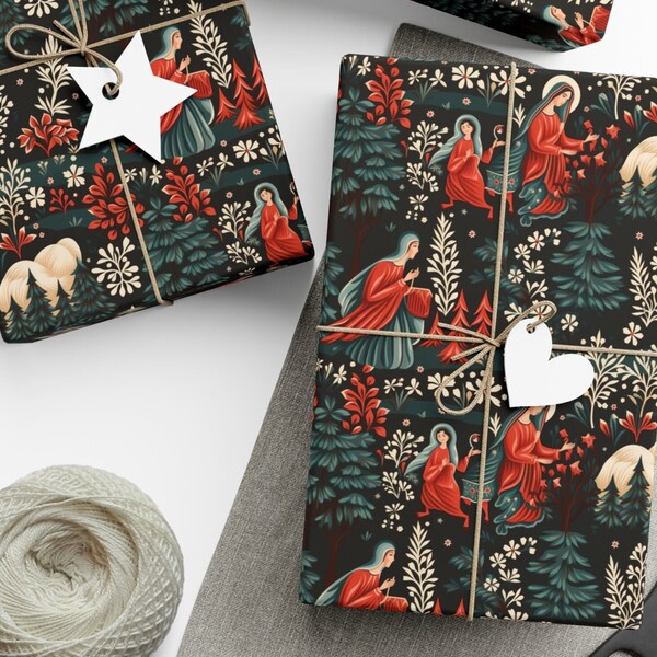 Christian Christmas Wrapping Paper 