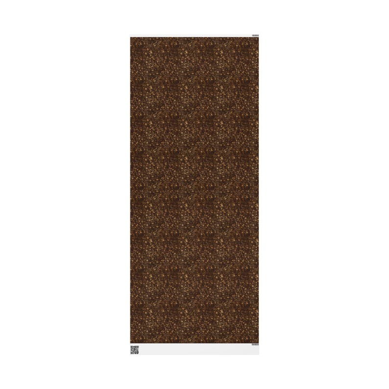 Dark Brown Gold Floral Wrapping Paper: Elegant Moody Gift Wrap image 11